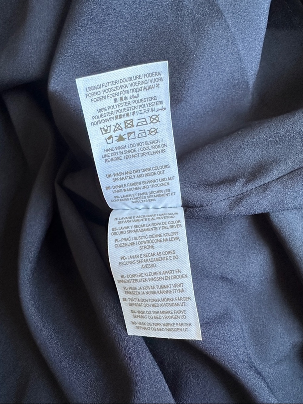 NWT - BODEN - Women's Navy Tiered Ruffle Skirt with Metallic Waistband - Sz 10 - Picture 10 of 10